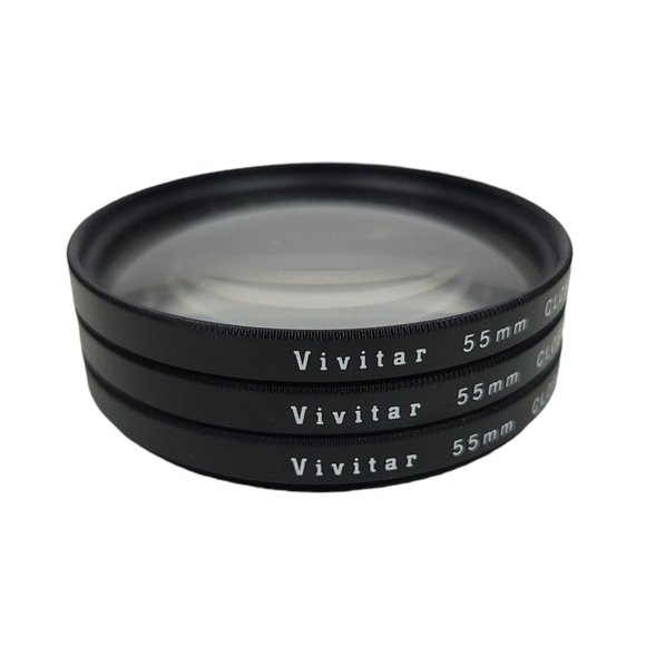 Vivitar 55mm Close Up Lens Set 1 2 4 Storage Case Japan - Picture 5 of 9